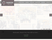 Tablet Screenshot of barberafestival.com